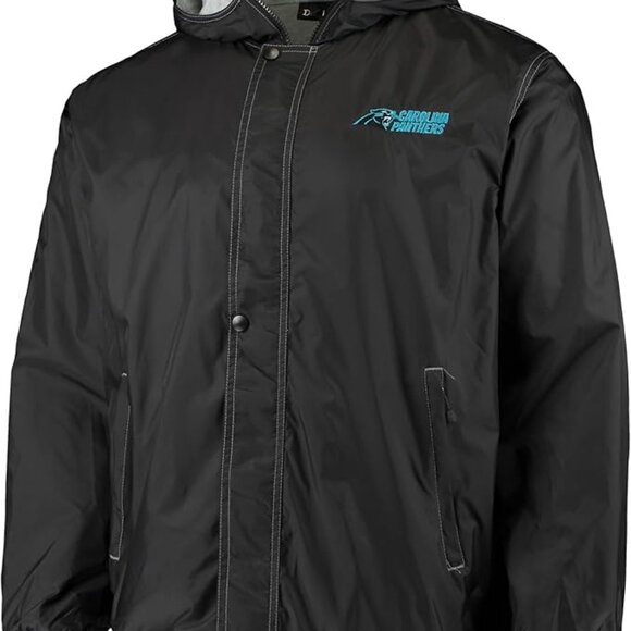 NWT Men's Black Carolina Panthers Legacy Stadium Full-Zip Hoodie Jacket SZ L - Picture 3 of 8